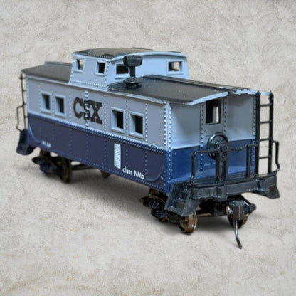 #1454 Life-Like HO Scale CSX Caboose Blue Gray #8527 Vintage Original Box