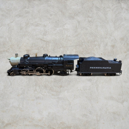 #1371 Vintage Life-Like HO Scale Pennsylvania Railroad #5230 Steam Locomotive & Tender – Original Box