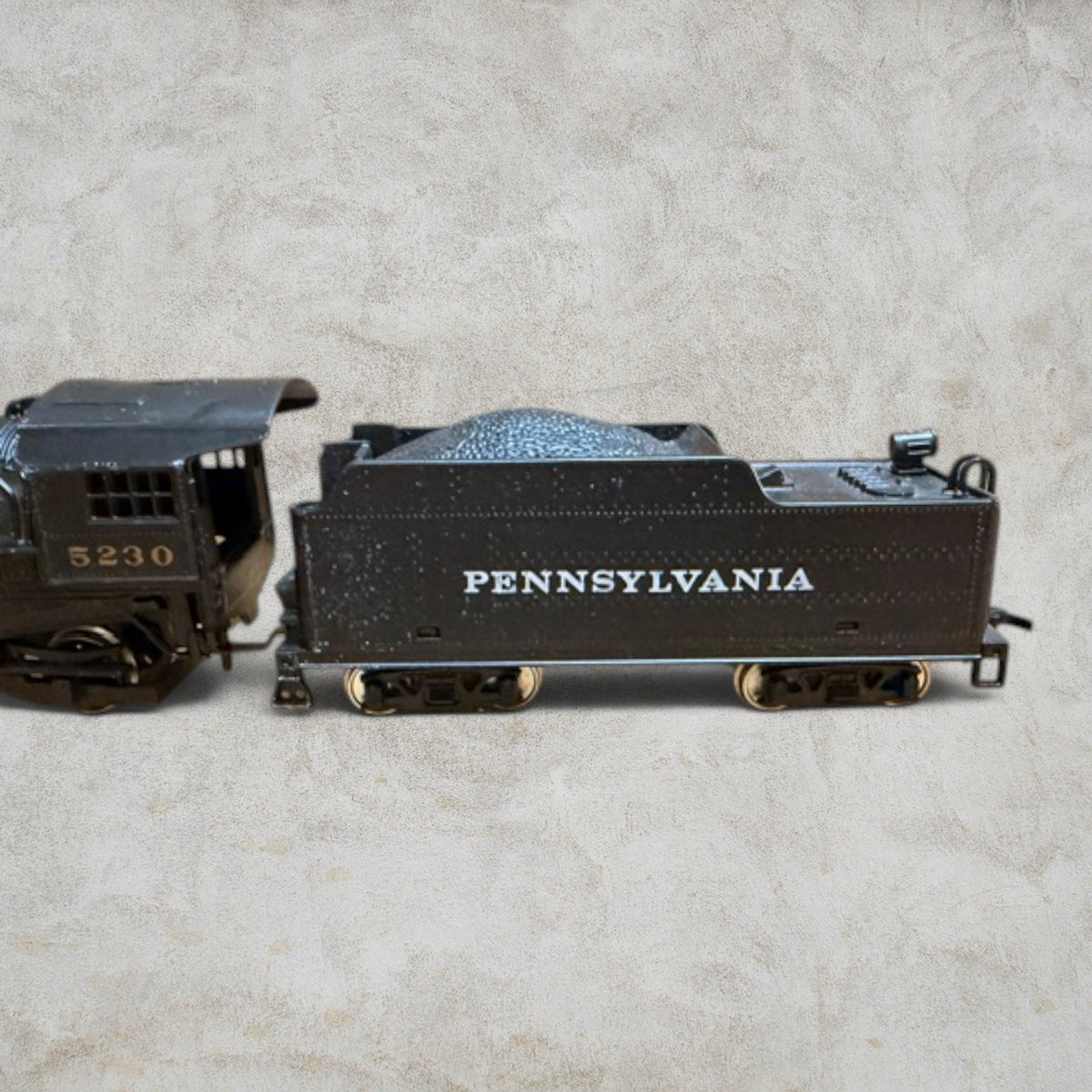 #1371 Vintage Life-Like HO Scale Pennsylvania Railroad #5230 Steam Locomotive & Tender – Original Box