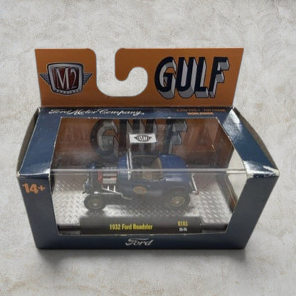 #1178 M2 Machines 1932 Ford Roadster Gulf Edition R103 Auto-Thentics 1:64 Die-Cast – Factory Sealed