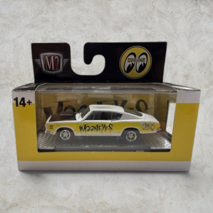 #1174 M2 Machines Mooneyes 1968 Plymouth Barracuda HEMI Super Stock R107 1:64 Die-Cast – Factory Sealed