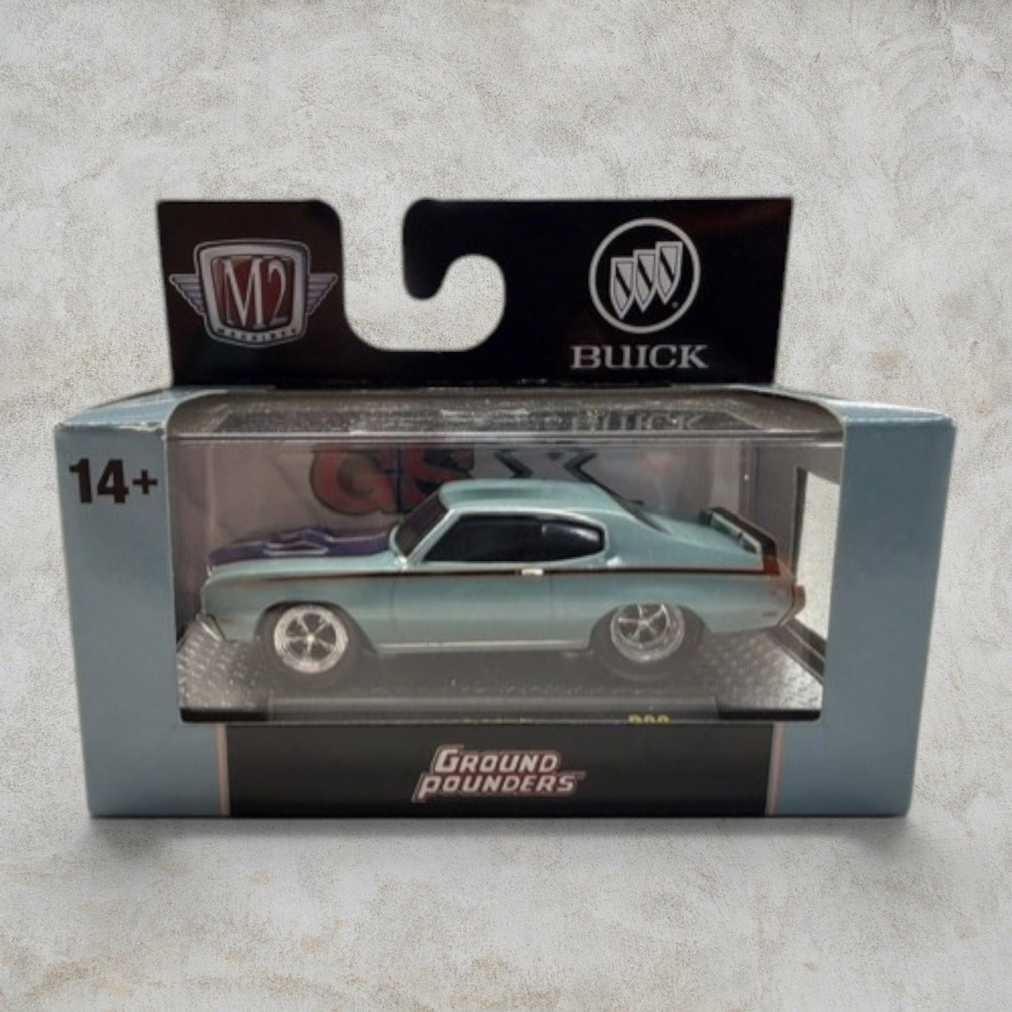 #1176 M2 Machines Ground Pounders 1970 Buick GSX R33 1:64 Die-Cast – Buick Licensed – Factory Sealed