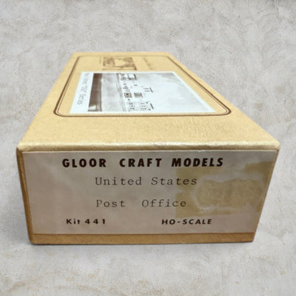 #1369 Gloor Craft Models HO Scale United States Post Office – Kit #441 – Main Street USA Craftsman Wood Kit
