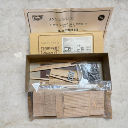 #1369 Gloor Craft Models HO Scale United States Post Office – Kit #441 – Main Street USA Craftsman Wood Kit