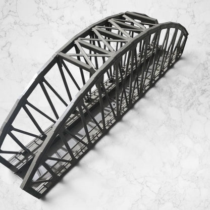 #1437 Märklin 7263 HO Scale Arch Bridge Gray Through Truss Original Box