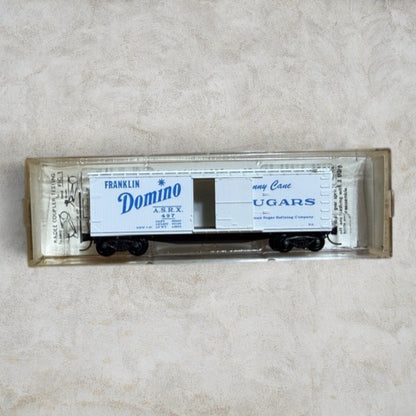 #1354 Micro-Trains HO Scale Franklin Domino Sugars 40' Double Wood-Sheathed Boxcar A.S.R.X. #497 – Item No. 42020
