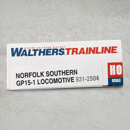 #1226 Walthers Trainline HO Scale EMD GP15-1 Diesel Locomotive – Norfolk Southern #1446 – Standard DC – Item #931-2504