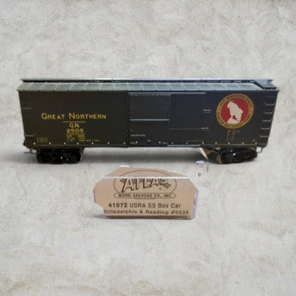 Atlas N Scale USRA Single-Sheathed Box Car – Great Northern "Rocky" Logo #2505 – Item No. 41972