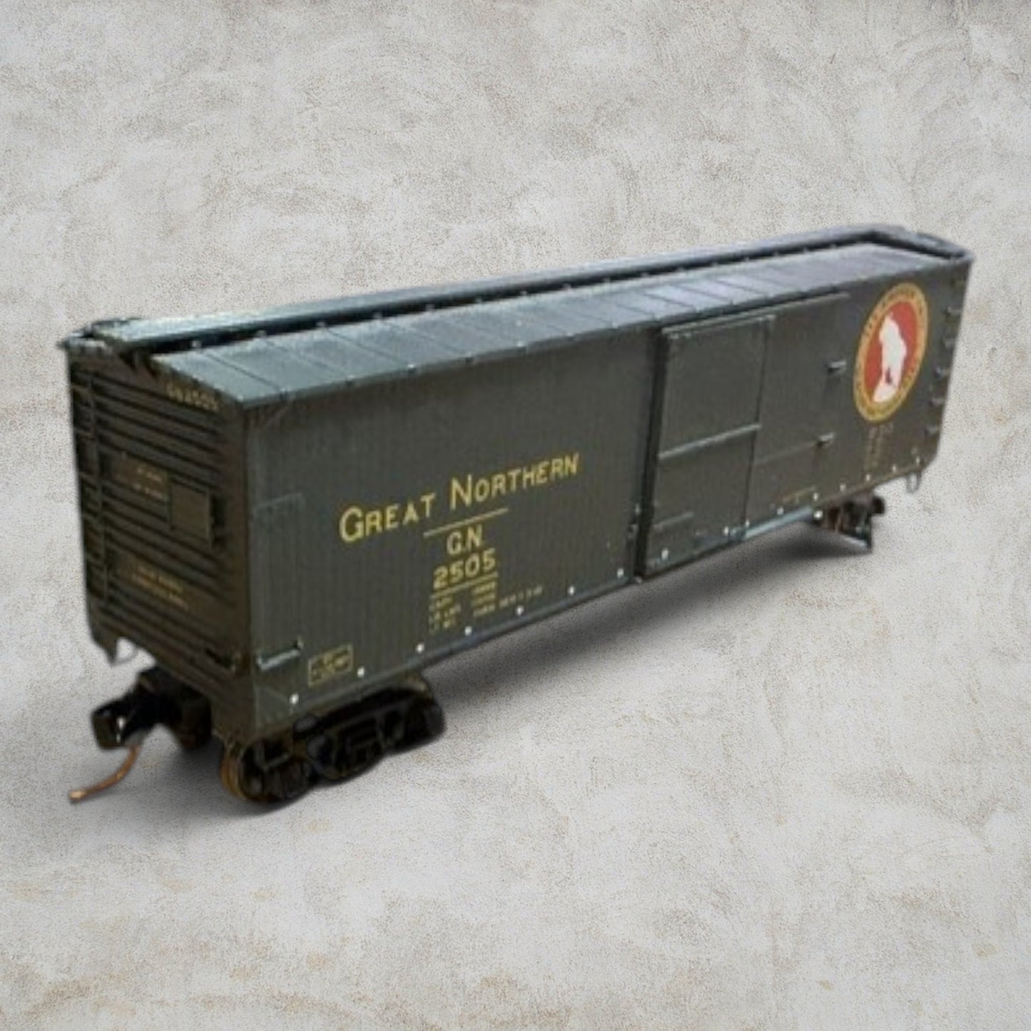 Atlas N Scale USRA Single-Sheathed Box Car – Great Northern "Rocky" Logo #2505 – Item No. 41972