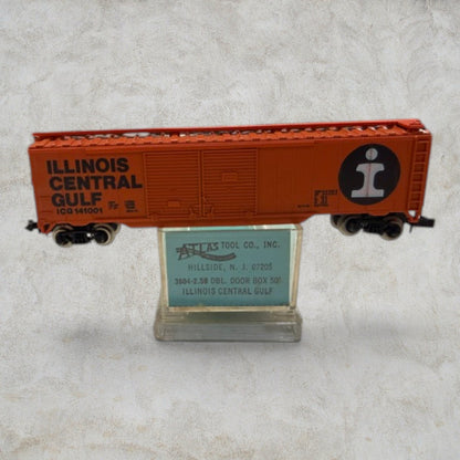 Atlas N Scale 50' Double Door Box Car – Illinois Central Gulf (ICG) #141001 – Item No. 3604-2