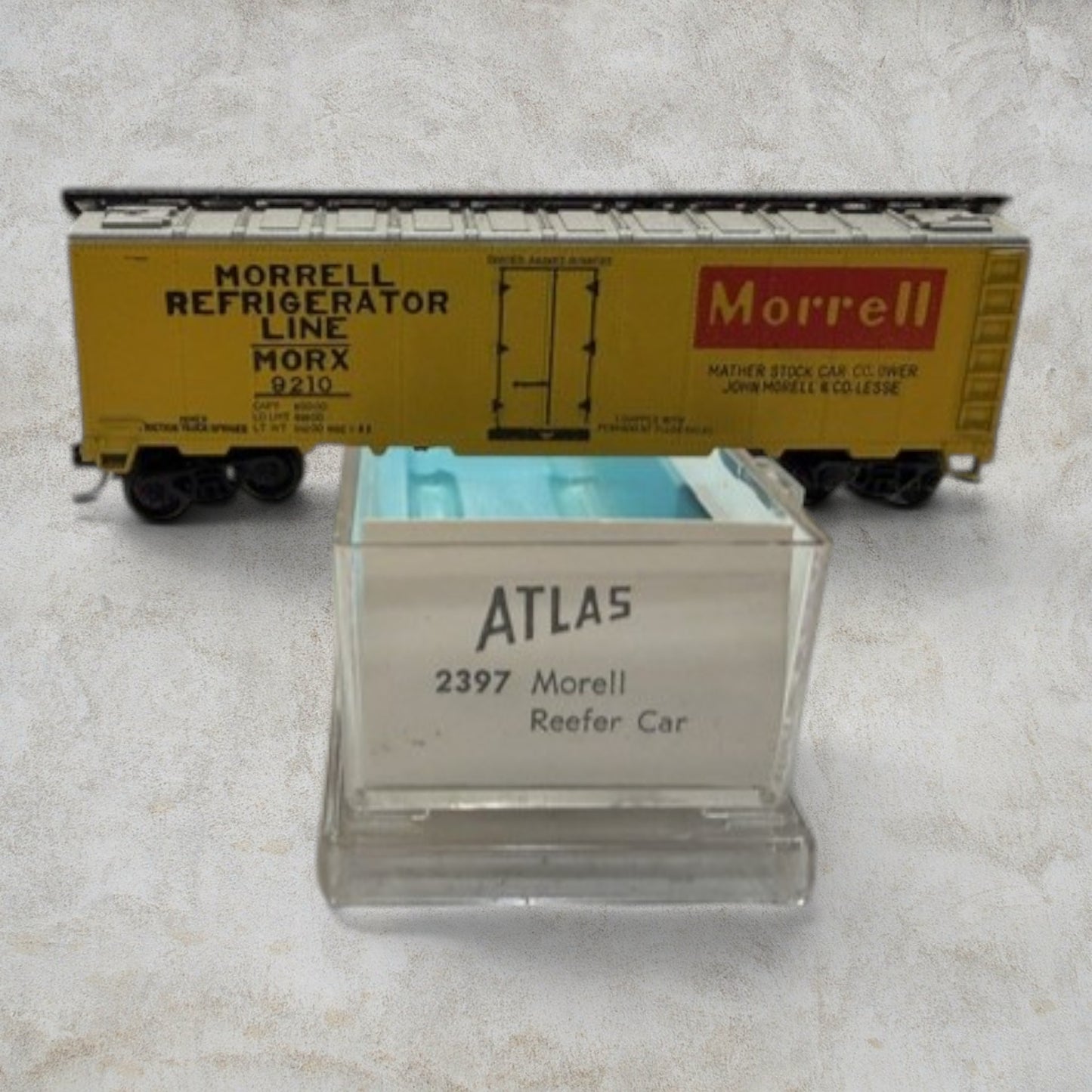 Atlas N Scale Morrell Refrigerator Line Wood Reefer – MORX #9210 – Item No. 2397