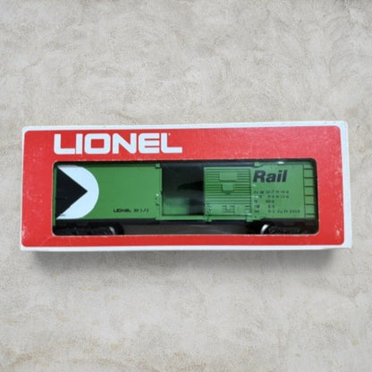 #1283 Lionel O Gauge Canadian Pacific Box Car #6-9713 – CP Rail Green Sliding Door Freight Car w/ Original Box