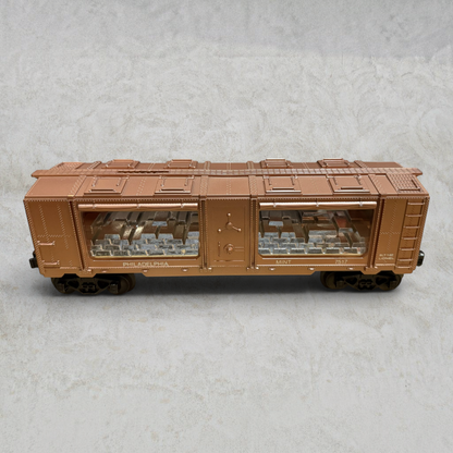 #1282 Lionel 6-7517 Philadelphia Mint Car – O/O27 Gauge Freight Carrier with Simulated Silver Bullion Loads & Original Box