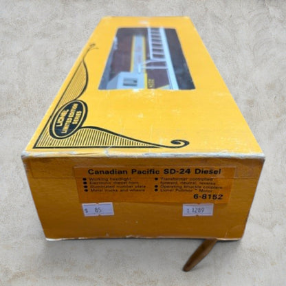 #1289 Lionel O Gauge Canadian Pacific SD-24 Diesel Locomotive #8152 – Item No. 6-8152 – Limited Edition Series – Conventional (DC/AC)