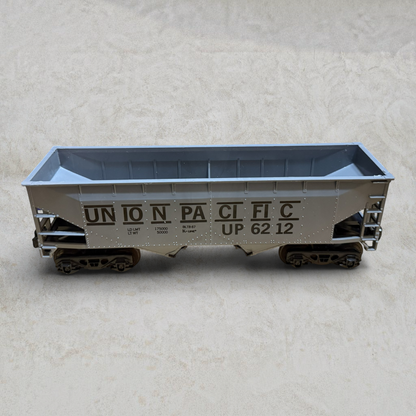 #1287 K-Line K-6212 Union Pacific Hopper Car – O/O27 Gauge Gray Covered Hopper w/ Original Box