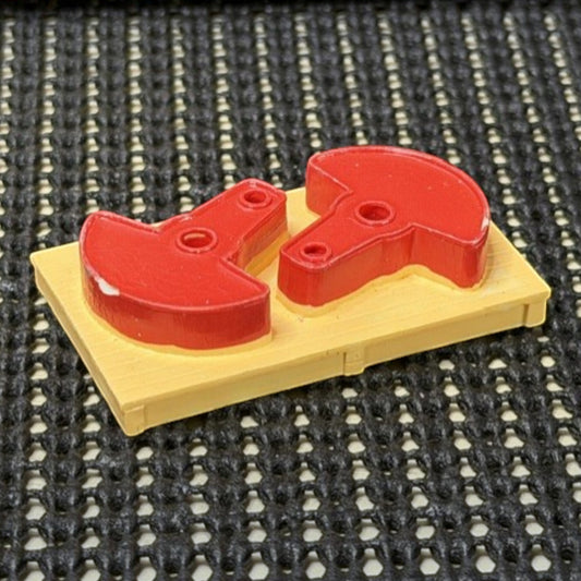 #1574 HO Scale Industrial Machinery Parts Pallet Load – Red Equipment Components