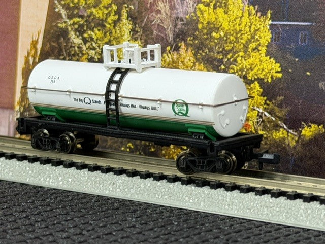 #1536 Bachmann 73487 N Scale Quaker State Tank Car OSOX 746 NOS
