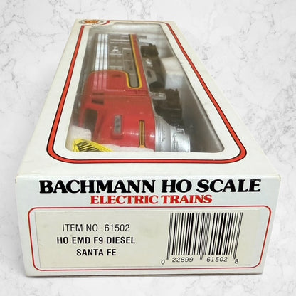 #1428 Bachmann HO EMD F9 Santa Fe #307 Warbonnet Diesel 61502