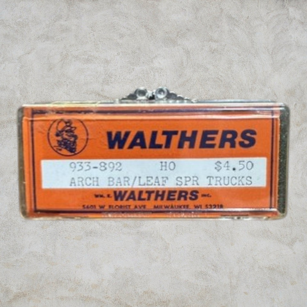 Walthers 933-892 HO Scale Arch Bar Leaf Spring Freight Car Trucks