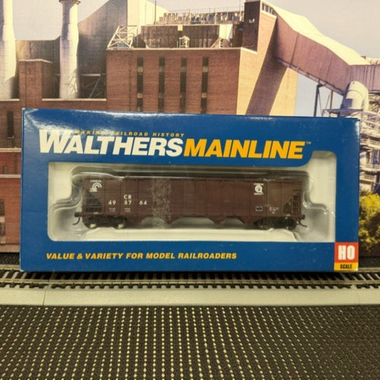 #1554 WalthersMainline HO Scale Conrail 50' 100-Ton 4-Bay Hopper CR #498764