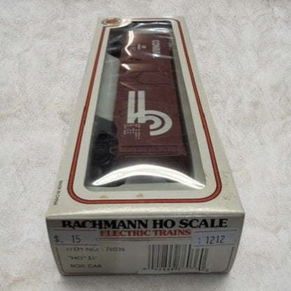 #1212 Bachmann HO Scale Conrail 50' Box Car – CR #171069 – Item #76036 – Brown – Ready-to-Run