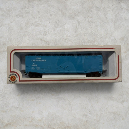 #1188 Bachmann HO Scale Erie Lackawanna 51' Plug-Door Box Car – EL #68279 – Item #71649 – Ready-to-Run with Original Box