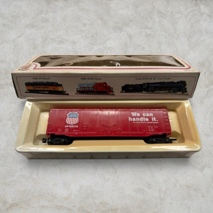 #1189 Bachmann HO Scale Union Pacific 51' Plug-Door Box Car – "We Can Handle It" – UP #168178 – Item #76036 – Ready-to-Run with Original Box