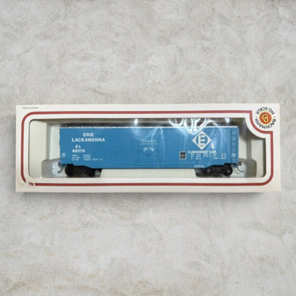 #1211 Bachmann HO Scale Erie Lackawanna 50' Cushioned Box Car – EL #68279 – Item #76036 – Ready-to-Run