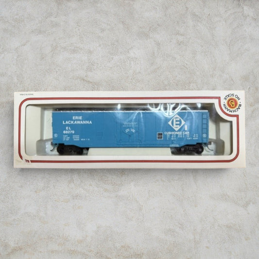 #1211 Bachmann HO Scale Erie Lackawanna 50' Cushioned Box Car – EL #68279 – Item #76036 – Ready-to-Run