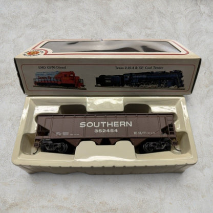#1206 Bachmann HO Scale Southern Quad Hopper – Southern Railway #352454 – Item #74036 – Ready-to-Run with Original Box