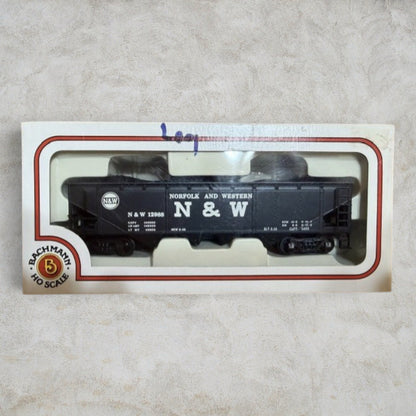 #1209 Bachmann HO Scale Norfolk & Western Quad Hopper – N&W #12988 – Item #74036 – Ready-to-Run with Original Box