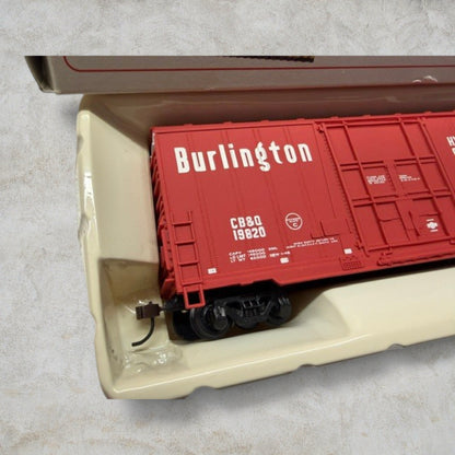 #1210 Bachmann HO Scale Burlington Route 40' Hi-Cube Box Car – CB&Q #19820 – Item #76036 – Ready-to-Run with Original Box