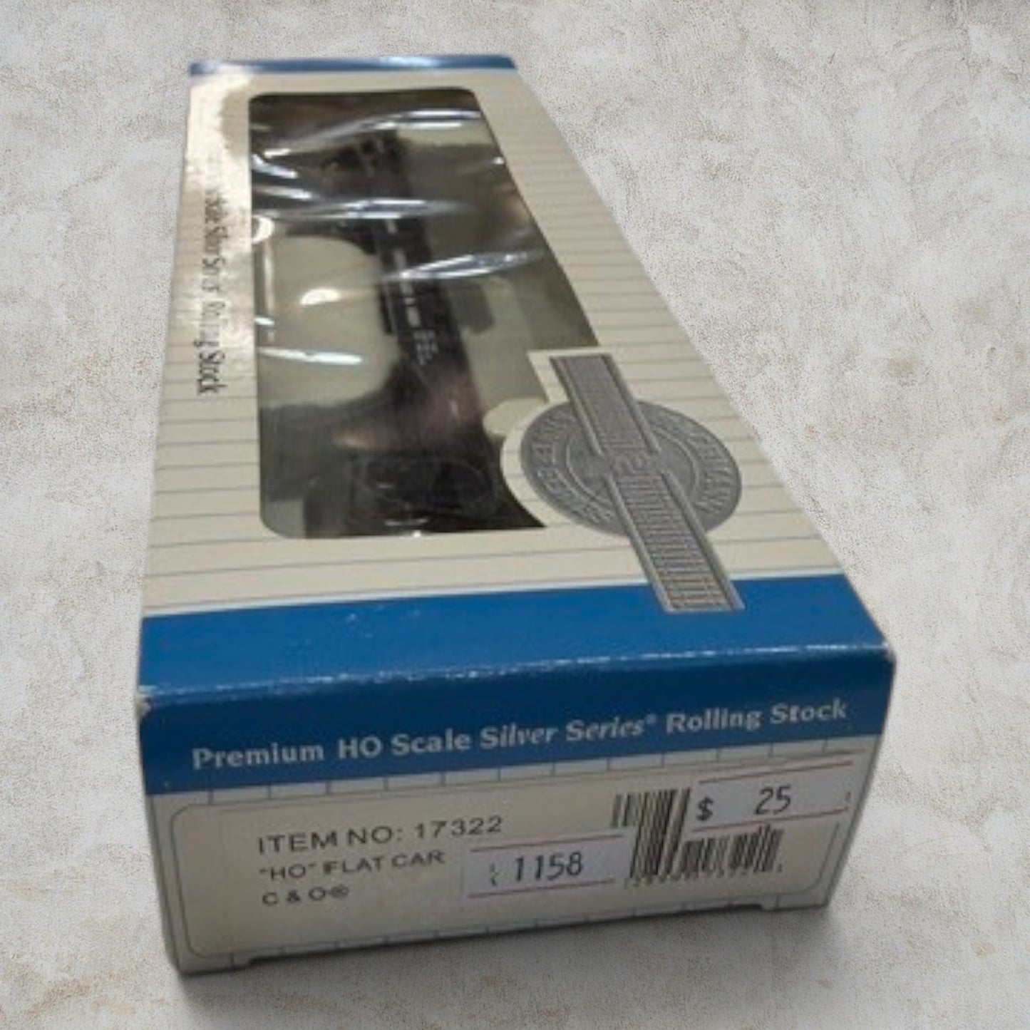 #1158 Bachmann Silver Series #17322 HO Scale Chesapeake & Ohio 40' Flat Car #90595 – Metal Wheels – EZ Mate® Couplers