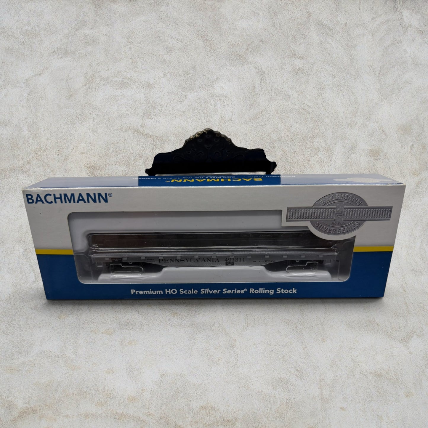 #1123 Bachmann Silver Series HO Scale Pennsylvania Wheel Car #18939 – PRR #491311 – Metal Wheels