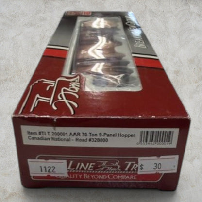 #1122 True Line Trains HO Scale Canadian National 70-Ton 9-Panel Hopper #TLT20001 – CN #328000 – Ready-to-Run